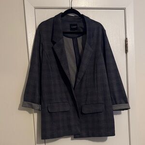 Blue Plaid Blazer